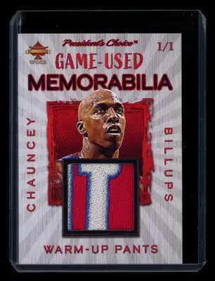2023 President’s Choice Solitaire 2.0 Update Chauncey Billups 1/1 Patch Pants - Sports Memorabilia