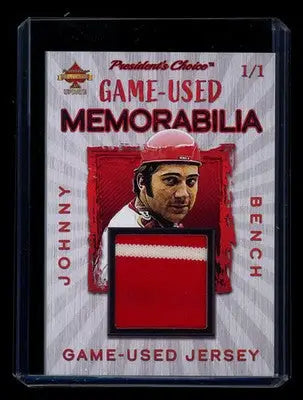 2023 President’s Choice Solitaire 2.0 Update Johnny Bench 1/1 - Sports Memorabilia