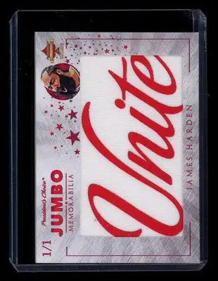 2023 President’s Choice Solitaire 2.0 Update Jumbo Memorabilia James Harden 1/1