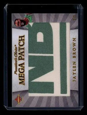 2023 President’s Choice Solitaire 2.0 Update Mega Patch Jaylen Brown 1/1 Patch