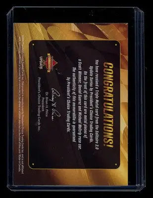 2023 President’s Choice Solitaire 2.0 Update Metal Suarez Wimmer Waltrip 1/1 - Racing Card Single