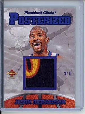 2023 President’s Choice Trading Cards Jason Richardson Posterized 1/1 - Basketball Card Single