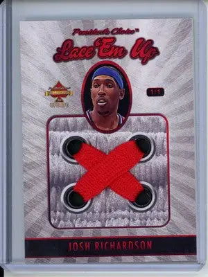 2023 President’s Choice Trading Cards Josh Richardson Lace ’Em Up 1/1