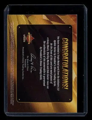 2023 President’s Choice Triple Metal Update Marlin Custer Mears 1/1 Triple Mem