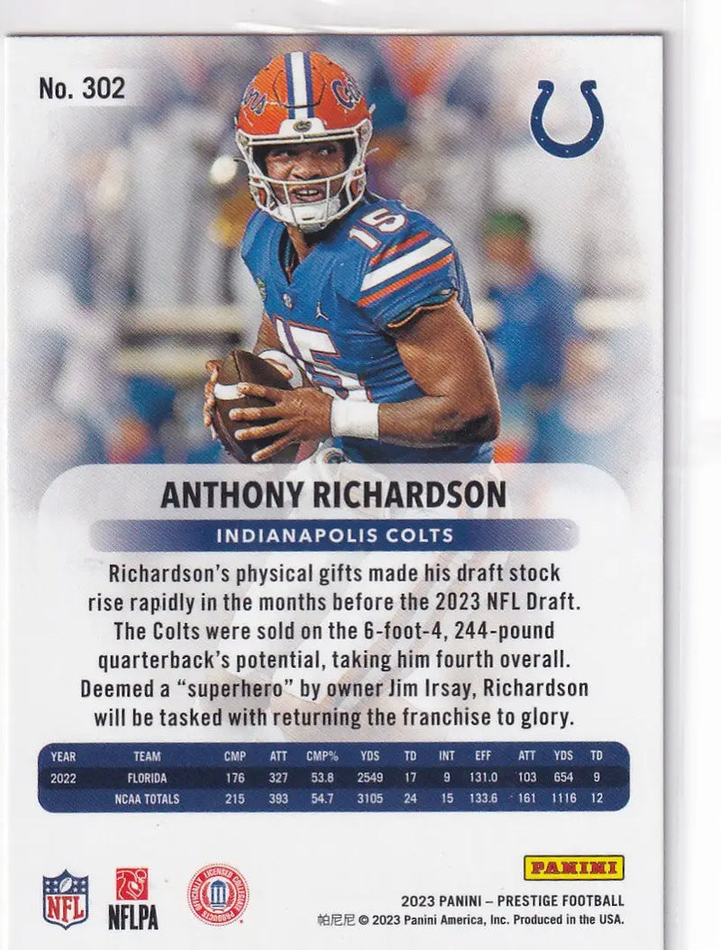 2023 PRESTIGE #302 ANTHONY RICHARDSON EXTRA POINTS- INDIANPOLIS COLTS