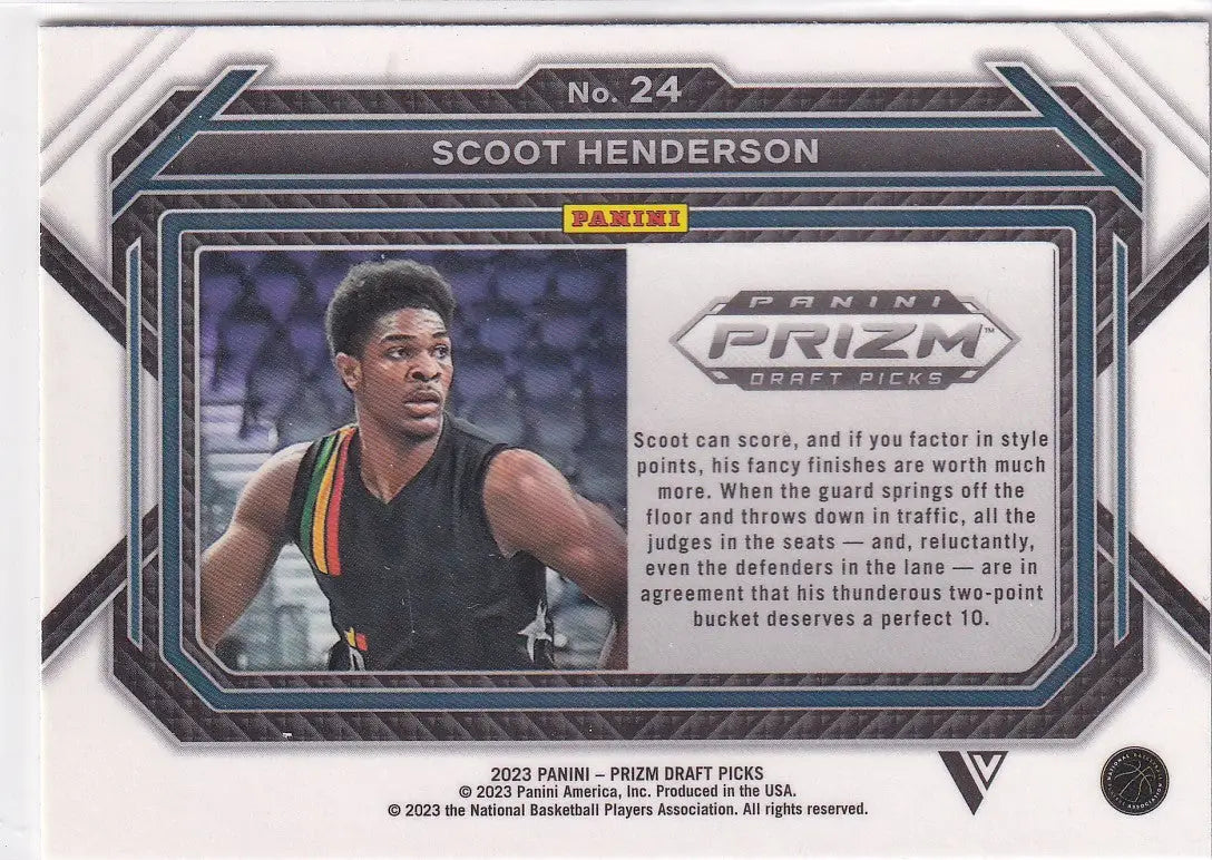 2023 PRIZM DRAFT #24 SCOOT HENDERSON- PORTLAND TRAIL BLAZZERS - Basketball Card Single