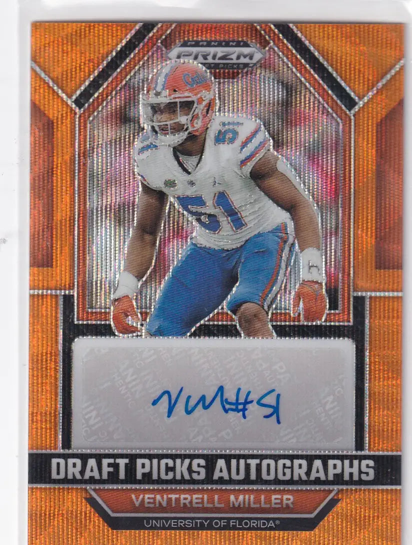2023 PRIZM DRAFT PICK #DPA-VEM VENTRELL MILLER AUTO 54/75- UNIVERSITY OF FLORDIA - Football Card Single