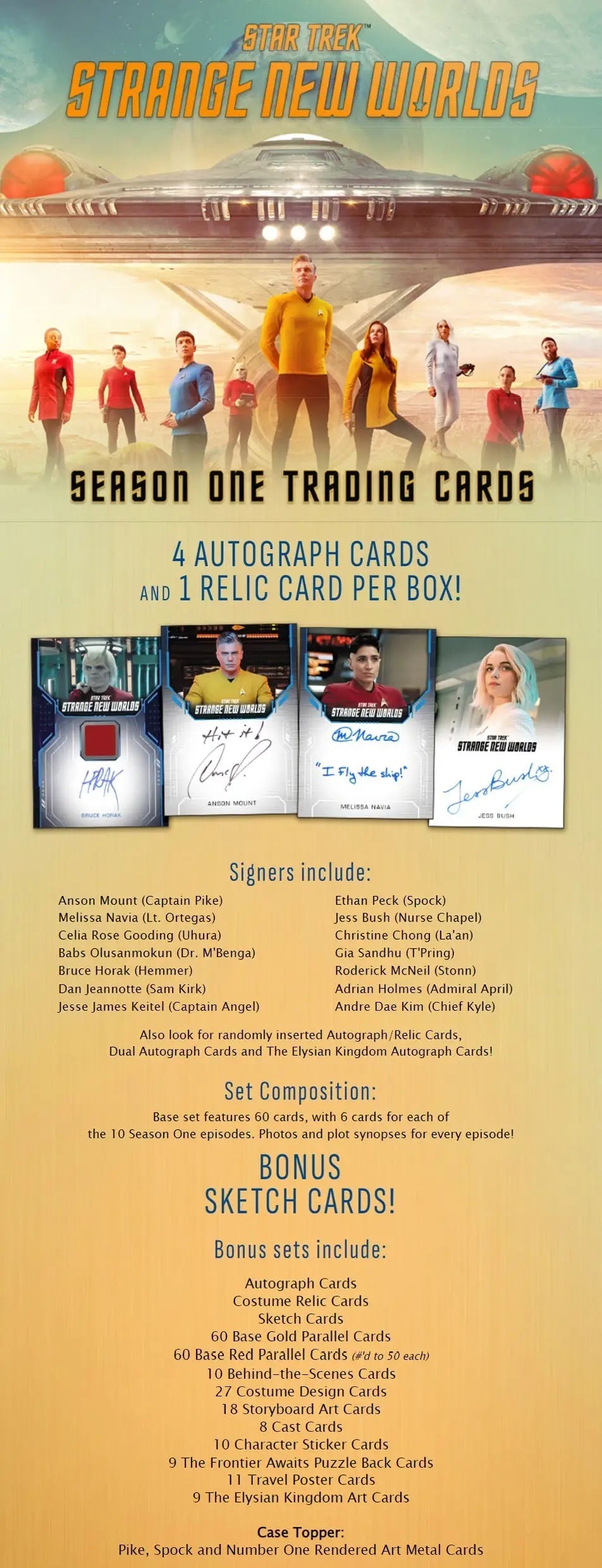 2023 Rittenhouse Star Trek Strange New Worlds Season 1 - Full Box - Non-Sport Sealed