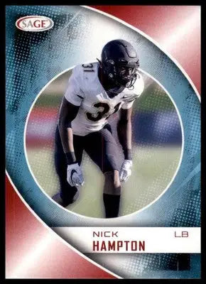 2023 SAGE HIT - Red Nick Hampton 54 Chicago Bears