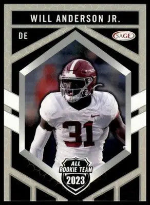 2023 SAGE HIT Will Anderson Jr. RT-180 Alabama Crimson Tide