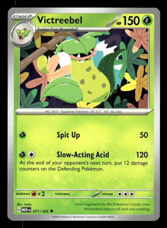 2023 Scarlet & Violet: 151 Victreebel #071/165 Base Uncommon NM - Pokémon Card Single