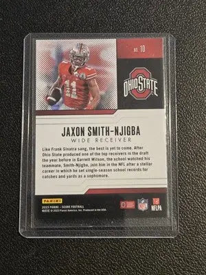 2023 Score #10 Jaxon Smith-Njigba Protential - Football Card Single