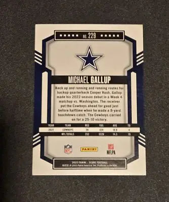 2023 Score #229 Michael Gallup Green - Football Card Single