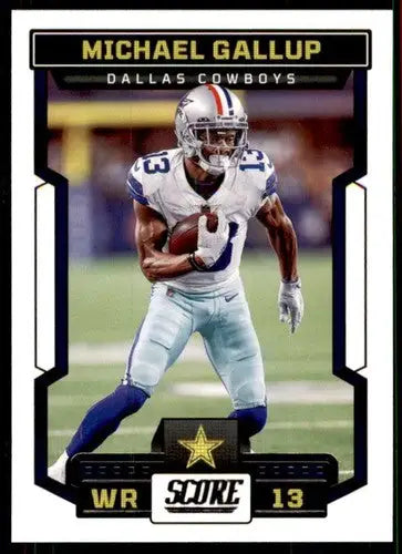 2023 Score #229 Michael Gallup NM Near Mint Cowboys ID:64974 - Football Card Single