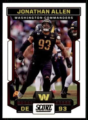 2023 Score #259 Jonathan Allen NM Near Mint Commanders ID:64976 - Football Card Single