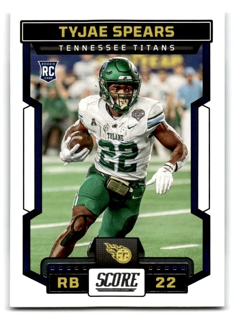 2023 Score #325 Tyjae Spears - Football Card Single