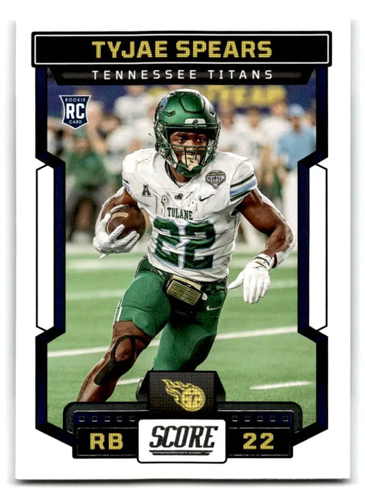 2023 Score #325 Tyjae Spears - Football Card Single