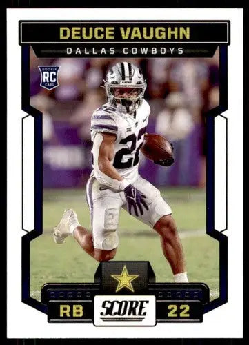 2023 Score #327 Deuce Vaughn NM Near Mint RC Rookie Cowboys ID:64985 - Football Card Single