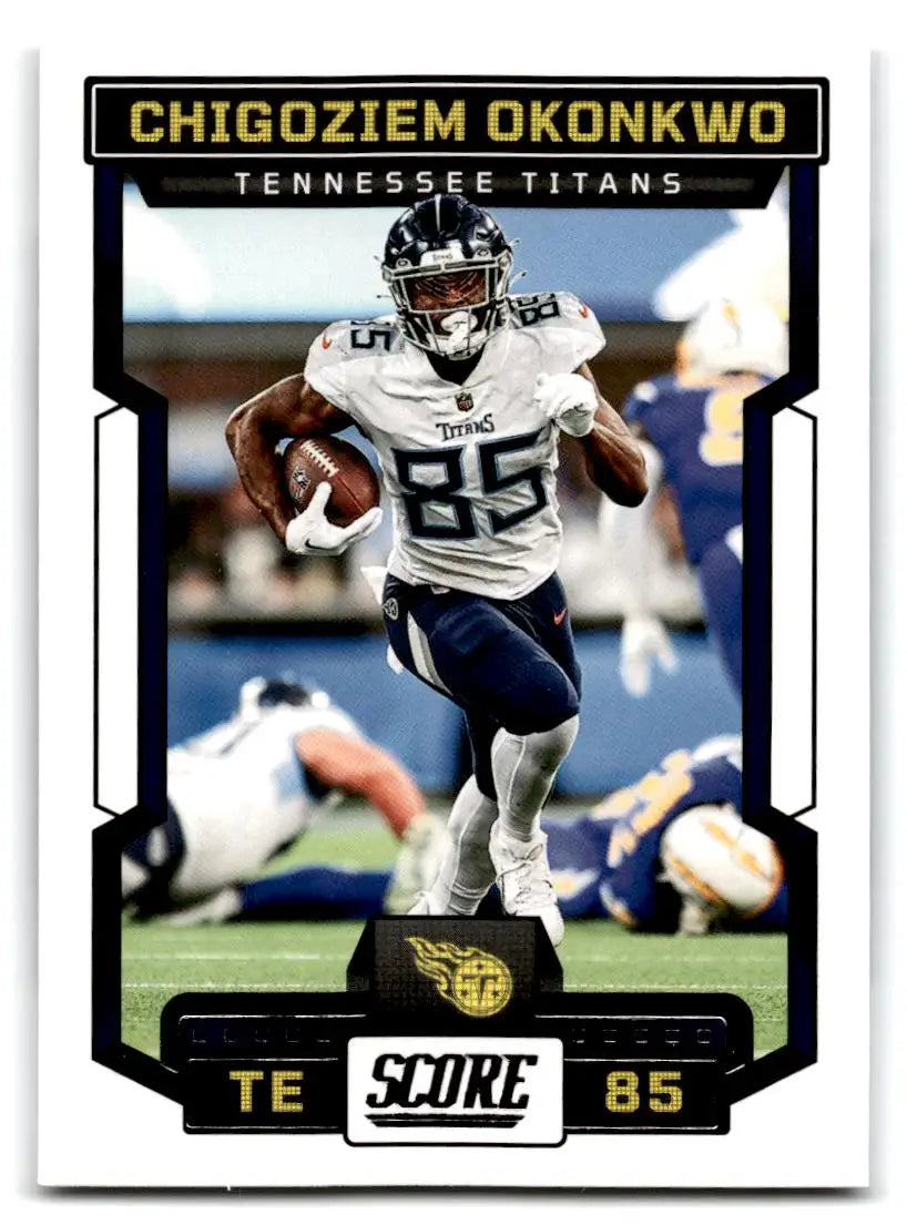 2023 Score #34 Chigoziem Okonkwo - Football Card Single