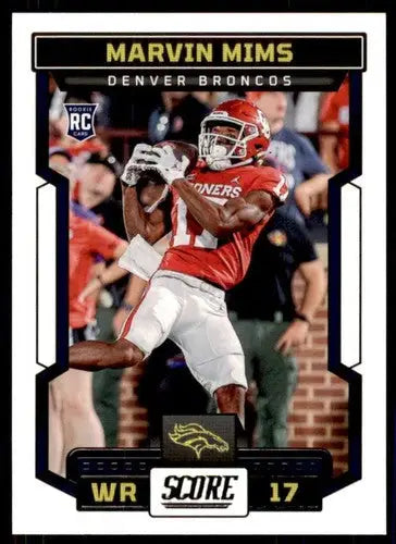 2023 Score #354 Marvin Mims NM Near Mint RC Rookie Broncos ID:64987 - Football Card Single