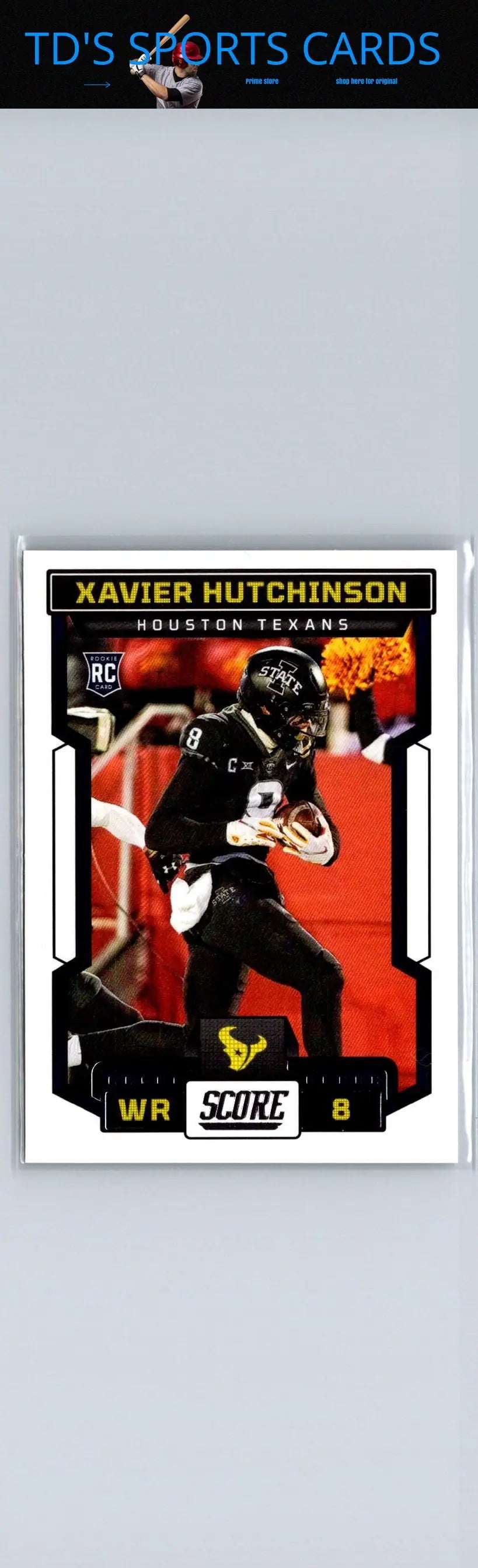 Xavier Hutchinson football card from 2023 Score #356 trading cards collection
