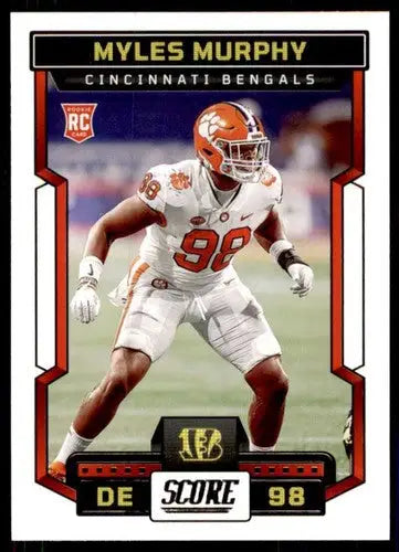 2023 Score #370 Myles Murphy NM Near Mint RC Rookie Bengals ID:64990 - Football Card Single