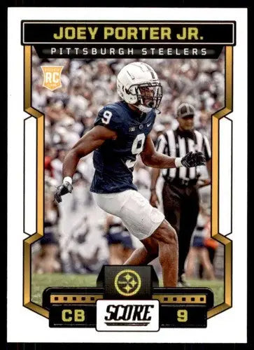 2023 Score #382 Joey Porter Jr. NM Near Mint RC Rookie Steelers ID:64991 - Football Card Single