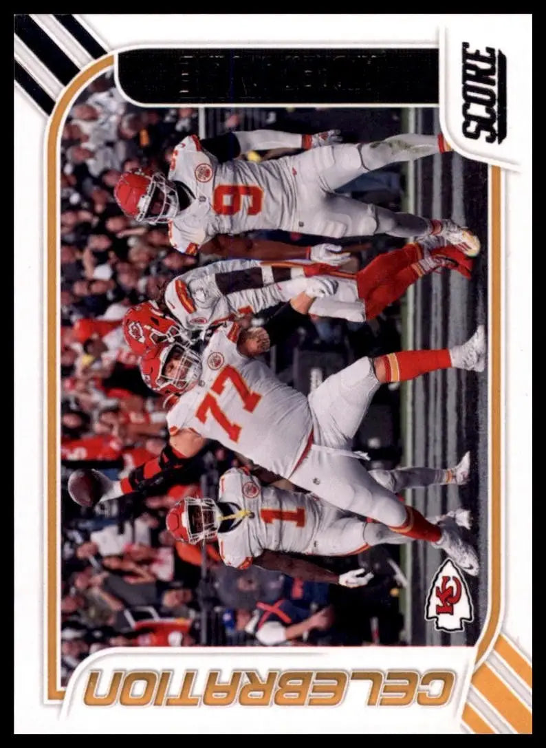 2023 Score Celebration Andrew Wylie #21 Kansas City Chiefs Football Card NFL - Football Card Single