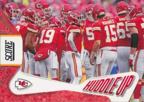 2023 Score Huddle Up #1 Kansas City Chiefs NM Near Mint Chiefs ID:64945 - Football Card Single