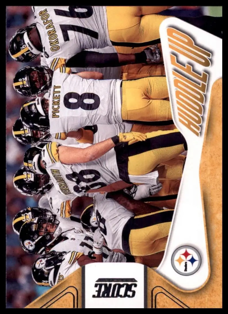 2023 Score Huddle Up #9 Pitssburgh Steelers Football Card NFL Sports - Football Card Single
