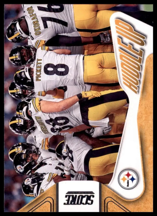 2023 Score Huddle Up #9 Pitssburgh Steelers Football Card NFL Sports - Football Card Single