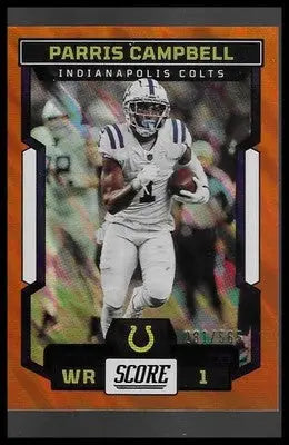 2023 Score - Orange Lava #15 Parris Campbell Near Mint#/565