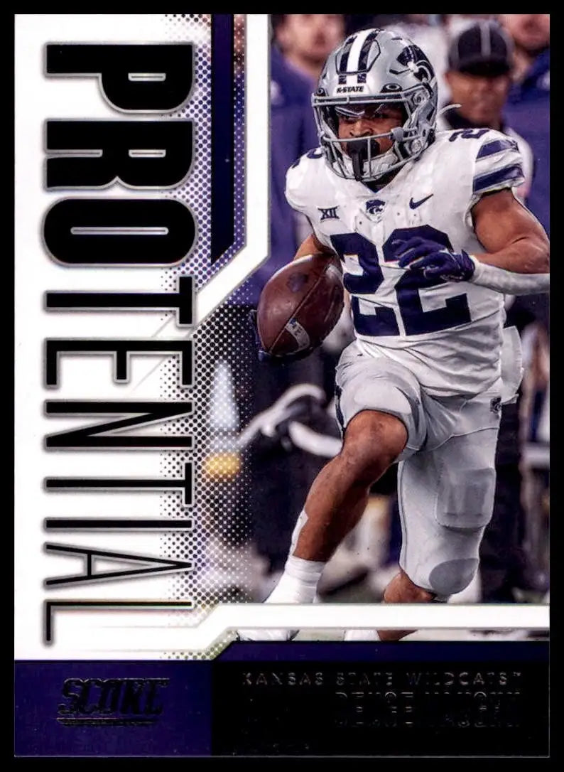 2023 Score Protential Deuce Vaughn #24 Rookie Kansas State Wildcats Football NFL - Football Card Single