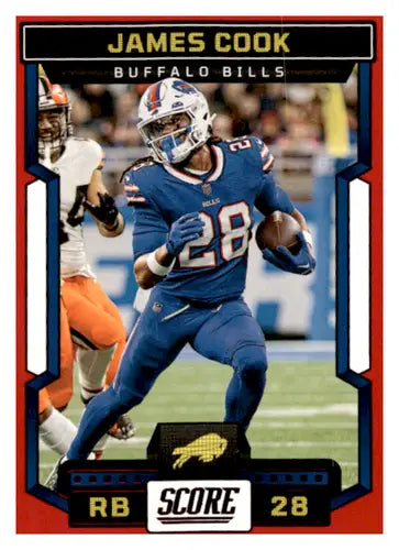 2023 Score Red #264 James Cook NM Near Mint Bills ID:64957 - Football Card Single