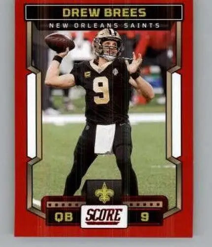 2023 Score Red #58 Drew Brees NM Near Mint Saints ID:64955 - Football Card Single