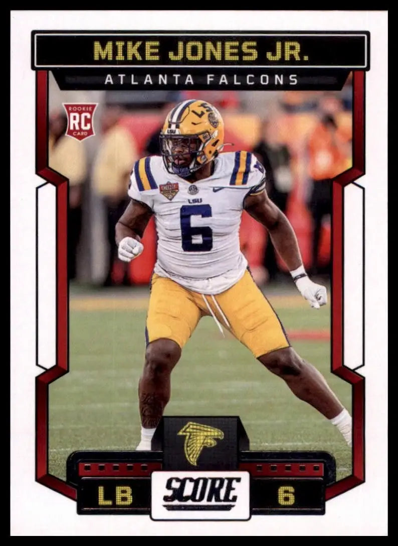 2023 Score Rookie Mike Jones Jr #395 Atlanta Falcons Football Card NFL Sports