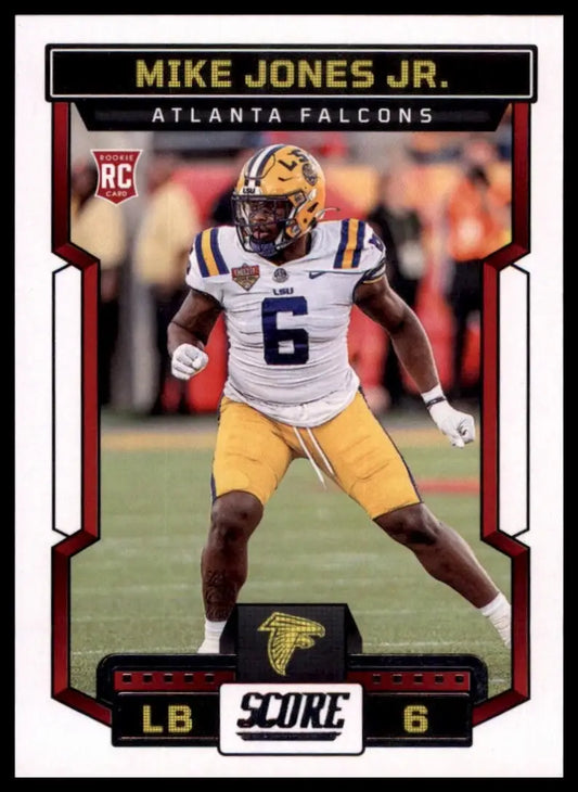 2023 Score Rookie Mike Jones Jr #395 Atlanta Falcons Football Card NFL Sports - Football Card Single