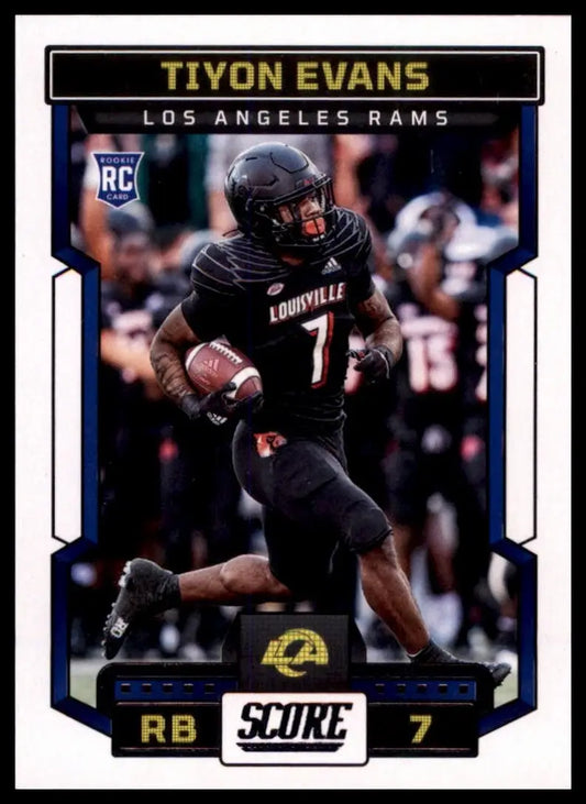 2023 Score Rookie Tiyon Evans #336 Los Angeles Rams Football Card NFL Sports - Football Card Single