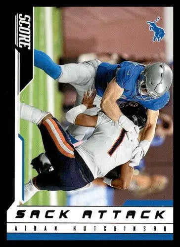2023 Score Sack Attack #12 Aidan Hutchinson NM Near Mint Lions ID:64940 - Football Card Single
