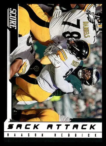2023 Score Sack Attack #3 Haason Reddick NM Near Mint Eagles ID:64948 - Football Card Single