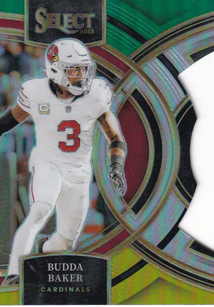 2023 SELECT #107 BUDDA BAKER SILVER DIE CUT- ARIZONA CARDINALS - Football Card Single