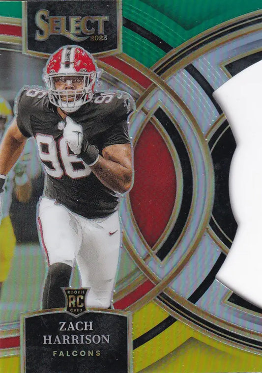 2023 SELECT #120 ZACH HARRISON SILVER DIE CUT- ATLANTA FALCONS - Football Card Single