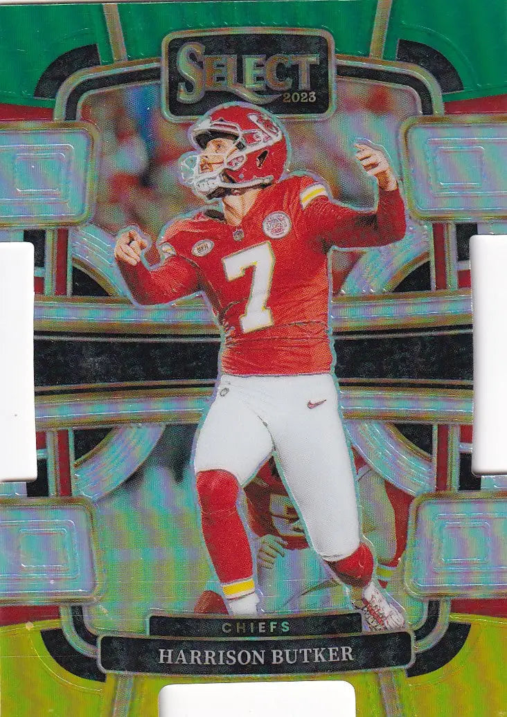 2023 SELECT #48 HARRISON BUTKER SILVER DIE CUT- KANSAS CITY CHIEFS - Football Card Single