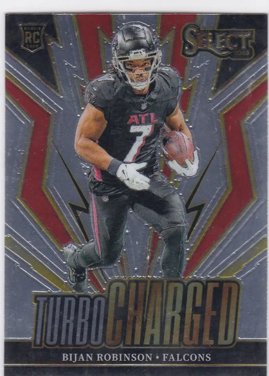 2023 SELECT #TUR-BRO BIJAN ROBINSON TURBO CHARGED- ATLANTA FALCONS - Football Card Single