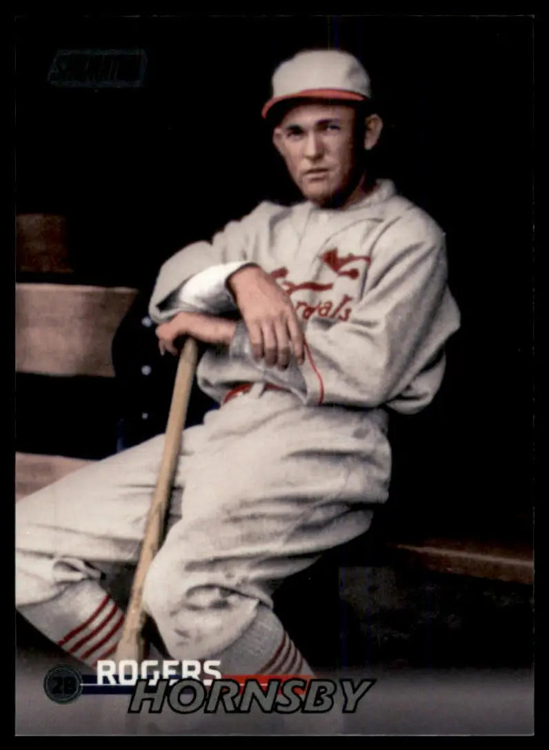 2023 Stadium Club - Black Foil Rogers Hornsby 239 St. Louis Cardinals NM - Baseball Card Single