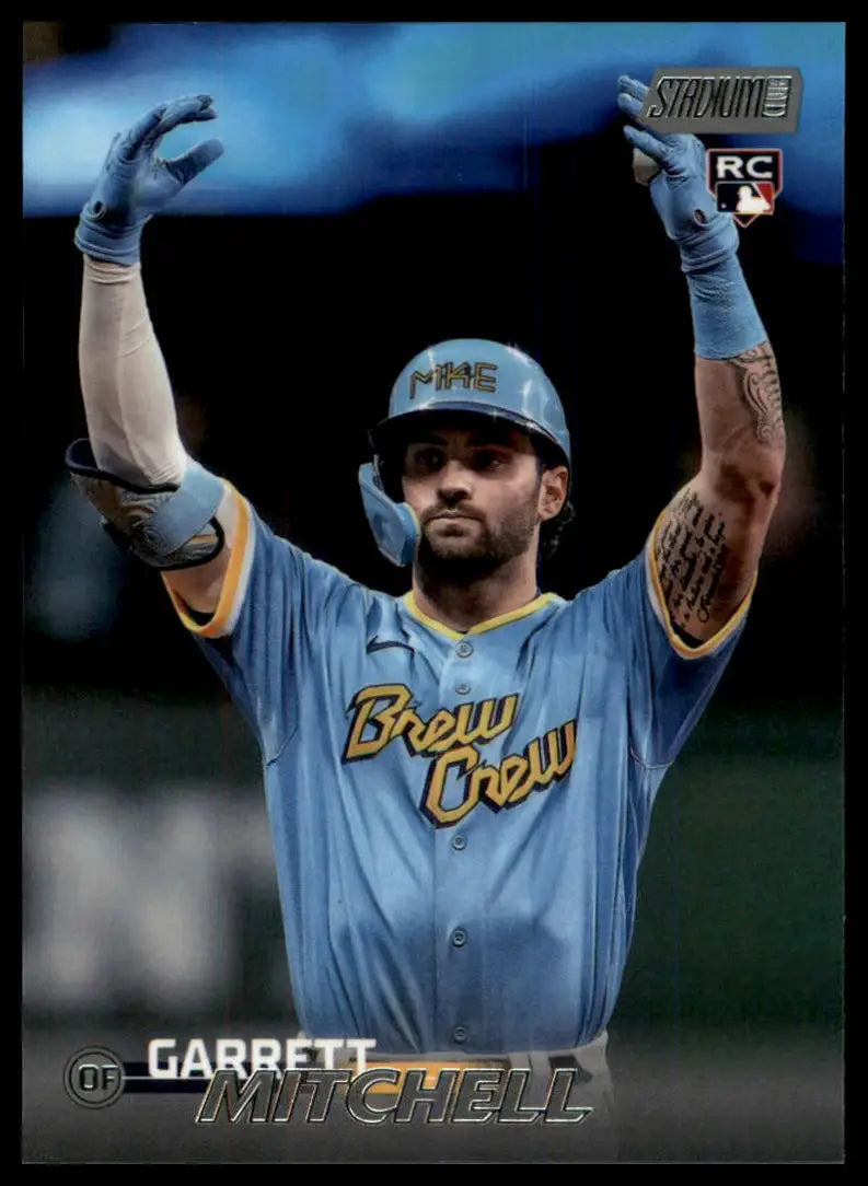2023 Stadium Club Garrett Mitchell RC 20 Milwaukee Brewers NM - Baseball Card Single