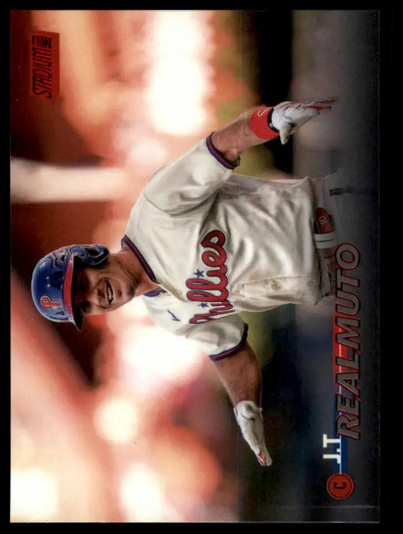 2023 Stadium Club - Red Foil J.T. Realmuto 269 Philadelphia Phillies NM - Baseball Card Single