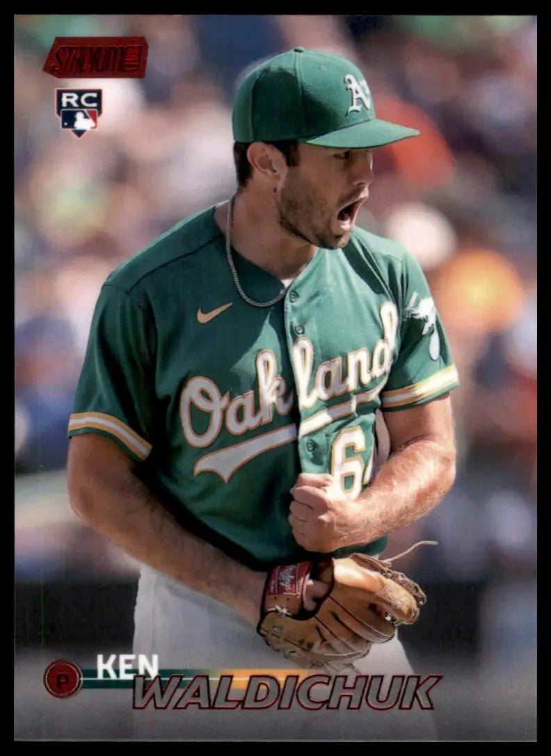 2023 Stadium Club - Red Foil Ken Waldichuk 141 Oakland Athletics NM - Baseball Card Single