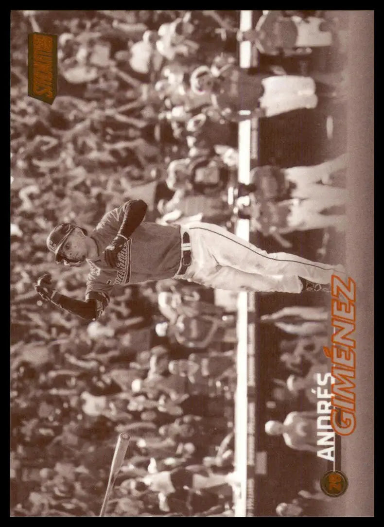2023 Stadium Club - Sepia Andrés Giménez 81 Cleveland Guardians NM - Baseball Card Single