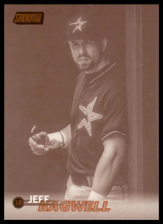 2023 Stadium Club - Sepia Jeff Bagwell 272 Houston Astros Baseball NM - Baseball Card Single